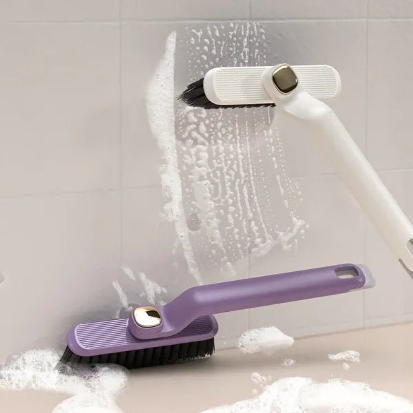 Escova rotativa multifuncional para limpeza de frestas com cerdas rígidas - 2 em 1 - achatudostore