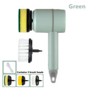 TurboScrub Max - Escova de Limpeza Elétrica Multifuncional Doméstica Recarregável - achatudostore