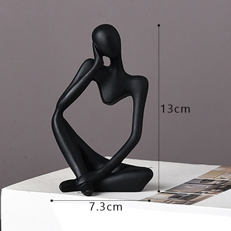 Escultura Decorativa Moderna O pensador - achatudostore