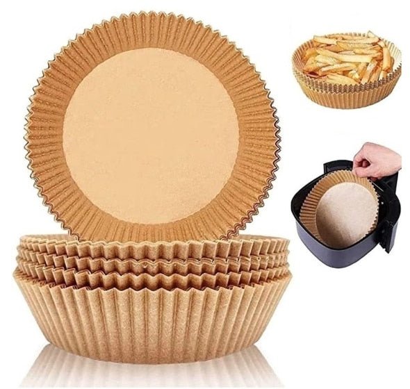 Papel Antiaderente para Airfryer - 50 unidades - achatudostore