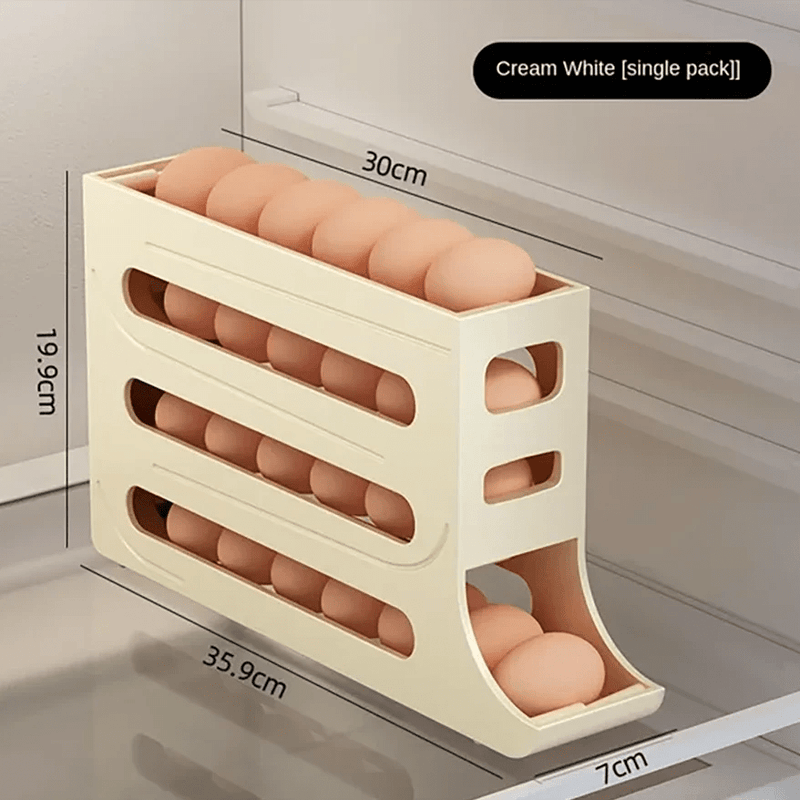 Porta-ovos para geladeira com Rolamento Automático - achatudostore