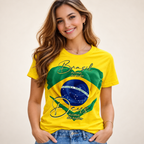 Camisa Brasil Patriota Feminina - Edição Limitada 2026