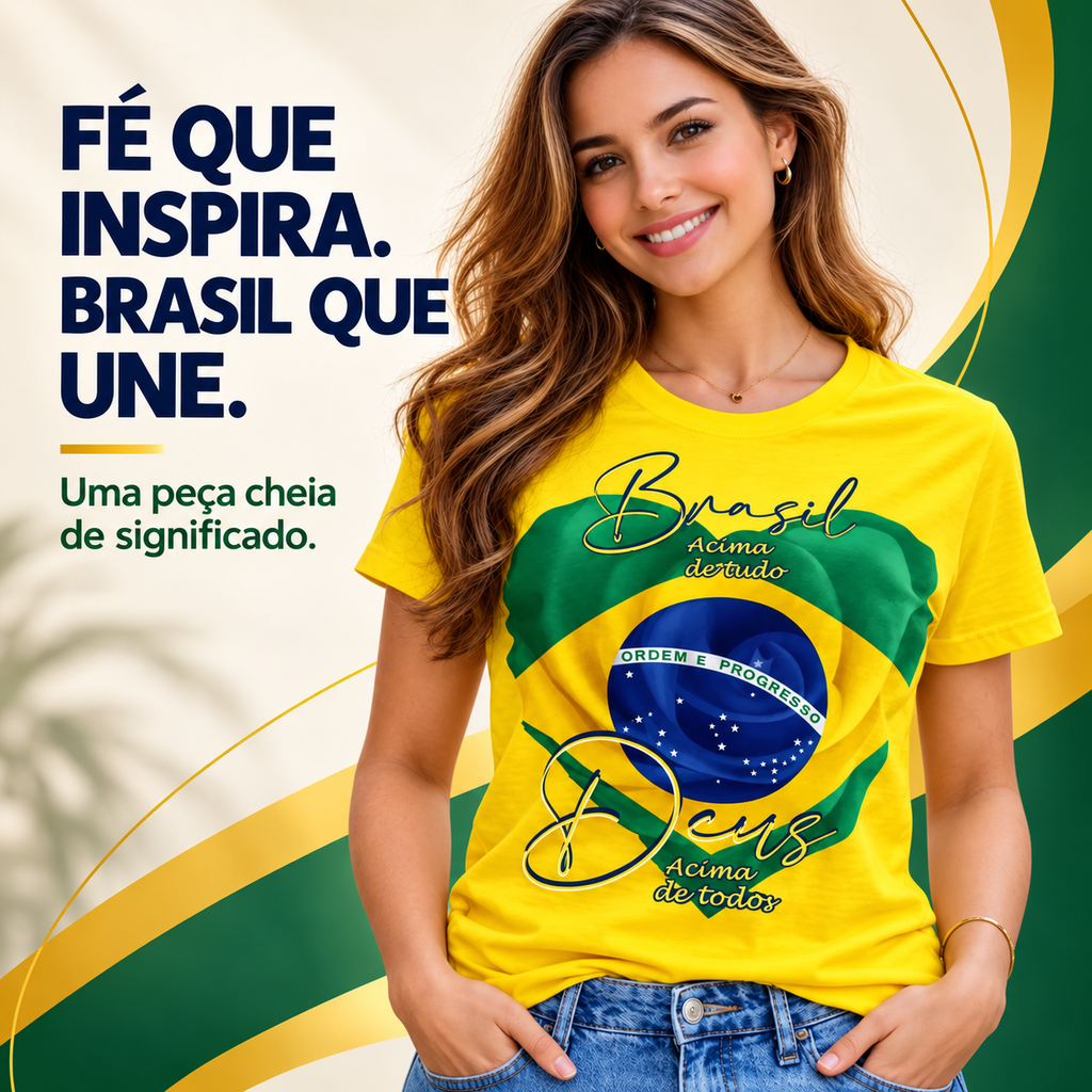 Camisa Brasil Patriota Feminina - Edição Limitada 2026