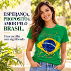 Camisa Brasil Patriota Feminina - Edição Limitada 2026