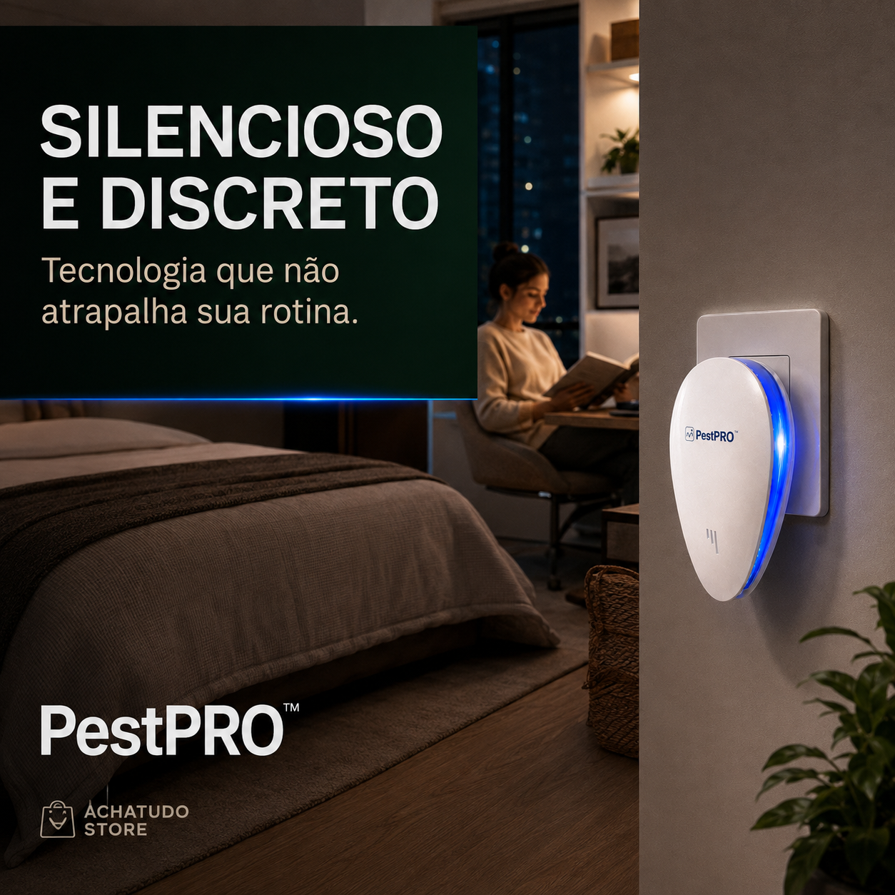 PestPro™ - Repelente Ultrassônico Inteligente
