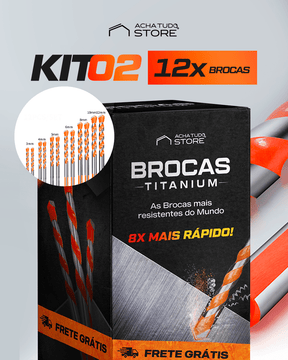 Broca Titanium - Broca Multifuncional Ultra Resistente - achatudostore
