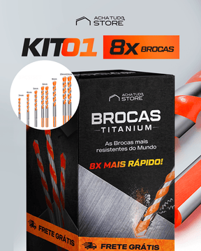 Broca Titanium - Broca Multifuncional Ultra Resistente - achatudostore