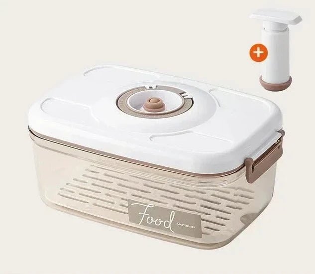 Caixa de Armazenamento de Alimentos à Vácuo - Acompanha Bomba de Vácuo - achatudostore