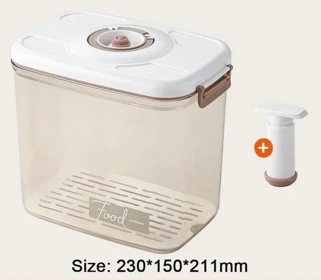 Caixa de Armazenamento de Alimentos à Vácuo - Acompanha Bomba de Vácuo - achatudostore