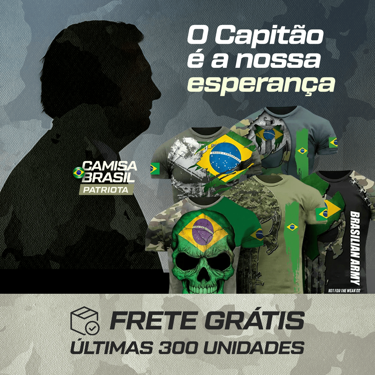 Camisa Brasil Patriota - Ele vai Voltar! - achatudostore