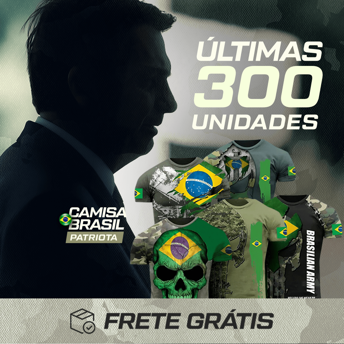 Camisa Brasil Patriota - Ele vai Voltar! - achatudostore