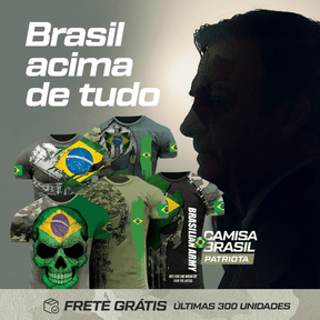 Camisa Brasil Patriota - Ele vai Voltar! - achatudostore