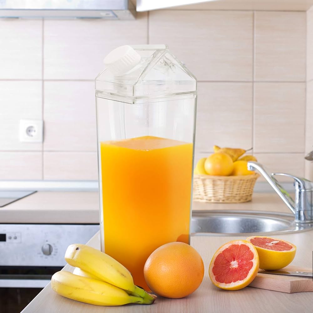 CrystalBox - Garrafa em Acrílico de 1000ml para armazenamento - achatudostore