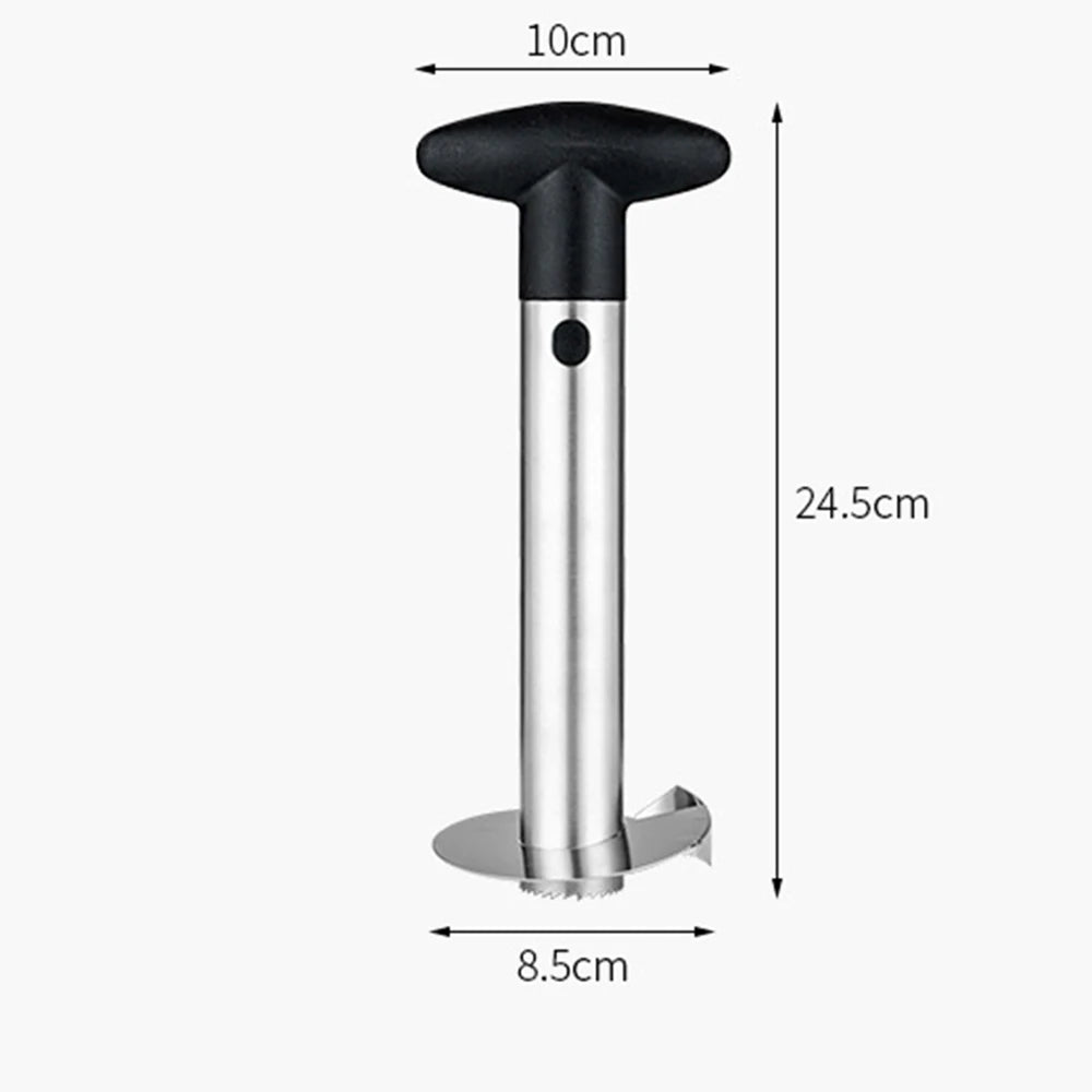 Descascador Prático de Abacaxi Inox - achatudostore
