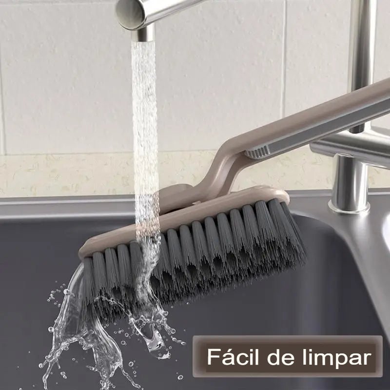 Escova rotativa multifuncional para limpeza de frestas com cerdas rígidas - 2 em 1 - achatudostore