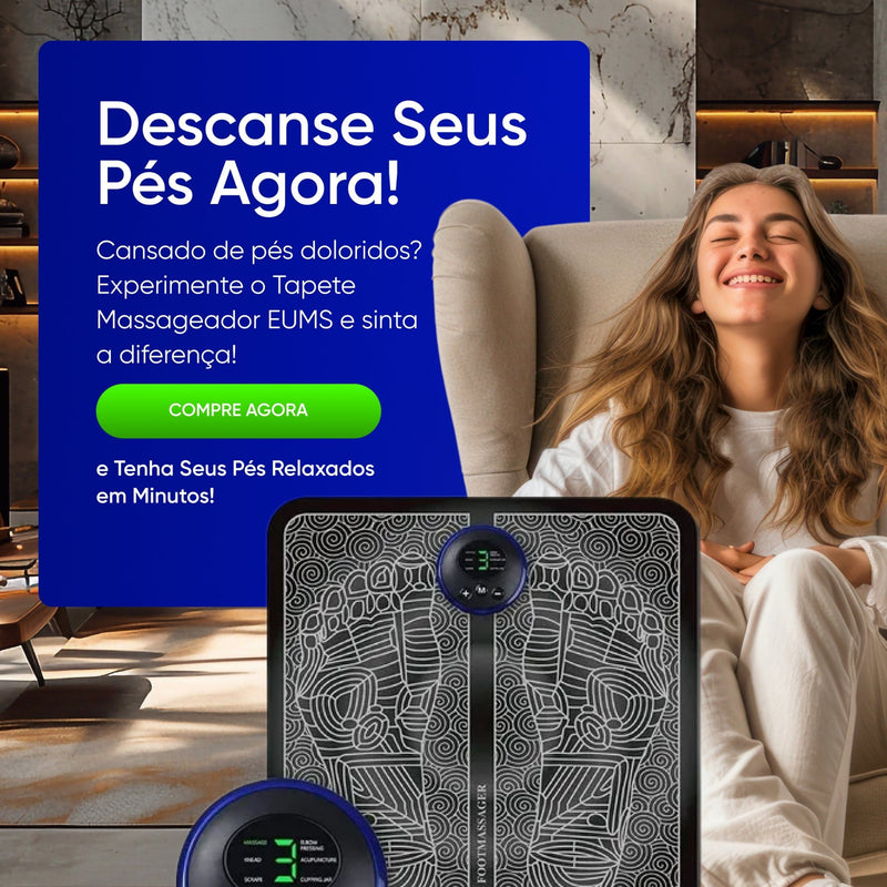 Foot Mat - Tapete Massageador com Tecnologia EUMS - achatudostore