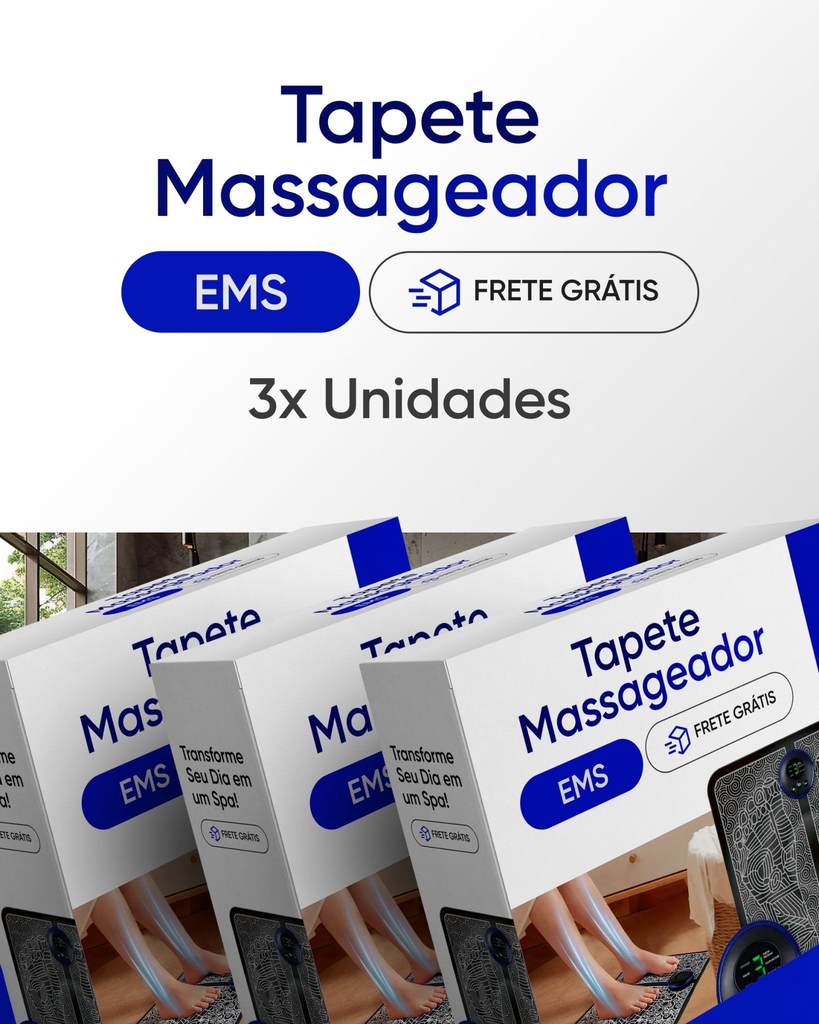 Foot Mat - Tapete Massageador com Tecnologia EUMS - achatudostore