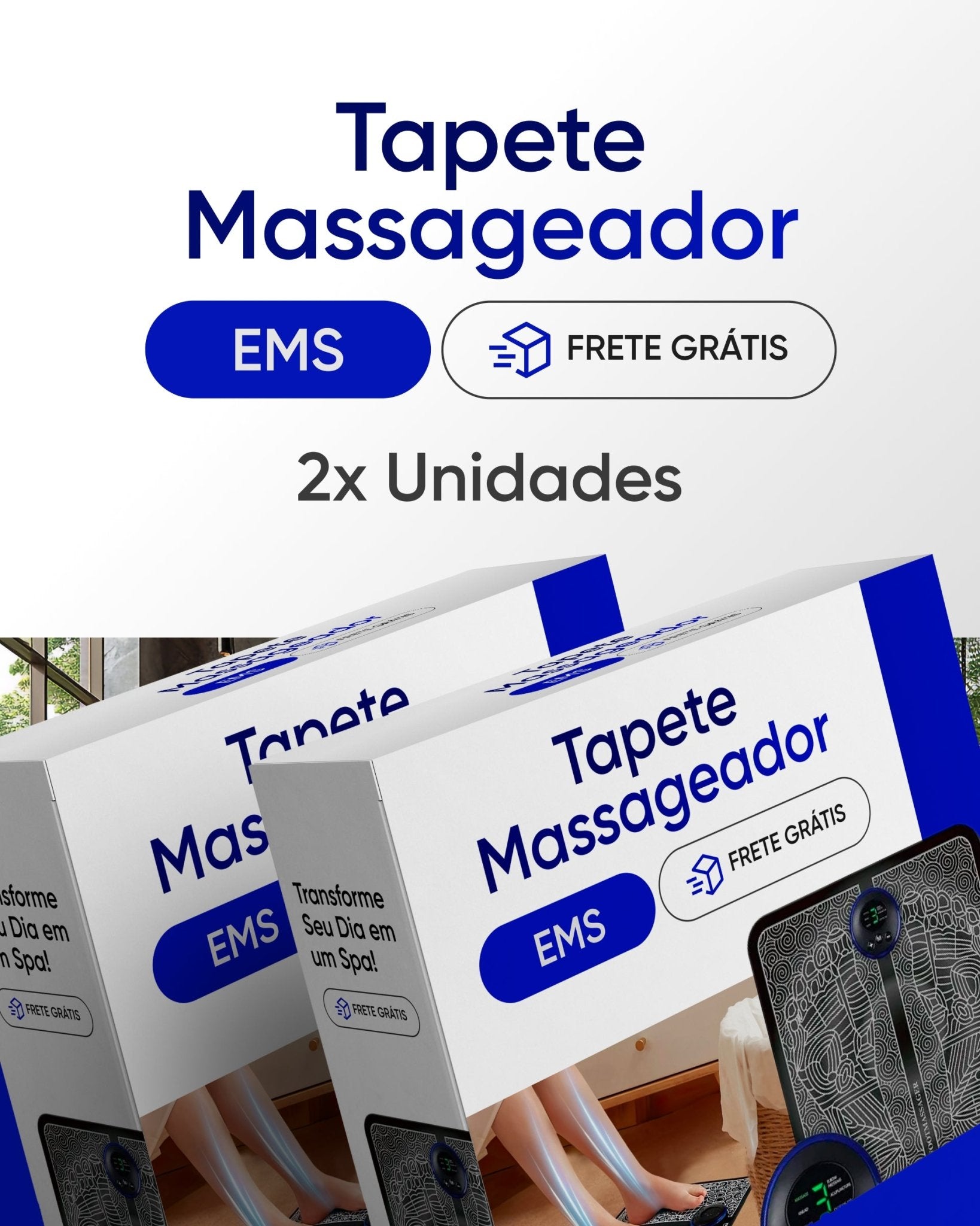 Foot Mat - Tapete Massageador com Tecnologia EUMS - achatudostore