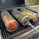 Inox GrillMaster Kit com 3 Unidades - Cesto Redondo de Churrasco - achatudostore