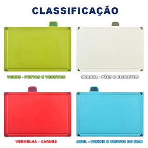 Kit 4 Tabuas De Corte Colorida - achatudostore