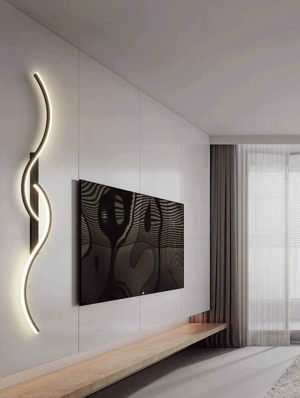 Luminária LED de Parede Moderna - Luz LED Minimalista para Quarto, Cabeceira, Luminárias de Parede - achatudostore