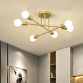 Luminária Lustre Led Pendente Minimalista Nórdica com 6 Lâmpadas - achatudostore