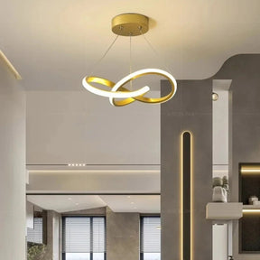 Luminária Pendente de Teto LED Nórdica Torcida - achatudostore