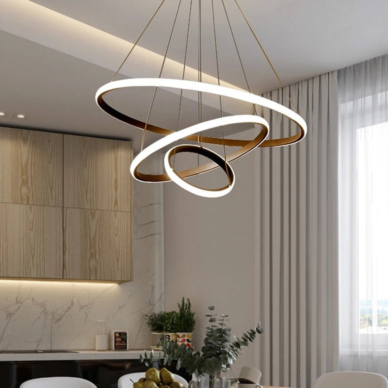 Pendente Torcido Luxuoso Nórdico Ajustável LED com alto brilho - achatudostore
