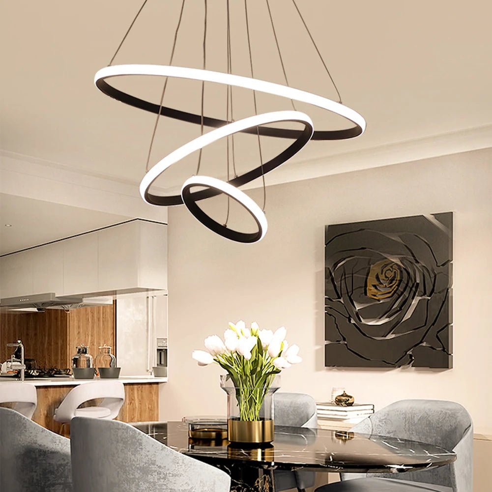 Pendente Torcido Luxuoso Nórdico Ajustável LED com alto brilho - achatudostore