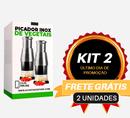 Picador Inox de Vegetais - Picador de alho, cebola, pimenta etc - achatudostore