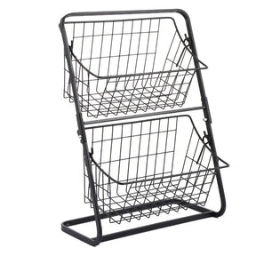 Prateleira Dupla Organizadora de Frutas e mantimentos - achatudostore