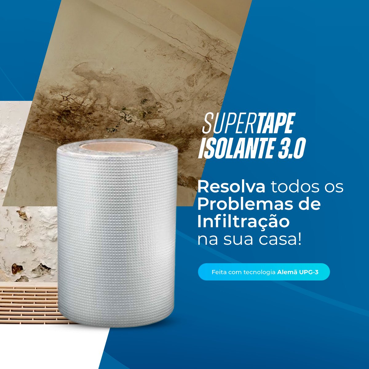 Super Tape Isolante 3.0 - Fita Adesiva de Vedação para Reparos de Vazamento de água - achatudostore