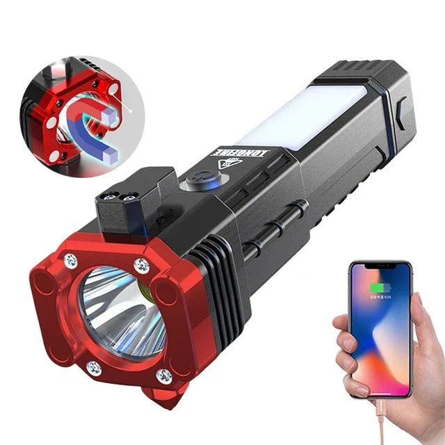 TitanForce X4 - Lanterna Tática Multifuncional 4 em 1 - achatudostore