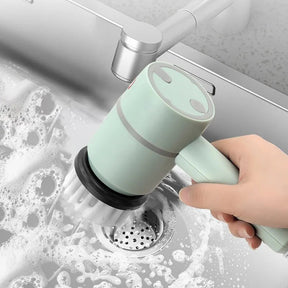 TurboScrub Max - Escova de Limpeza Elétrica Multifuncional Doméstica Recarregável - achatudostore