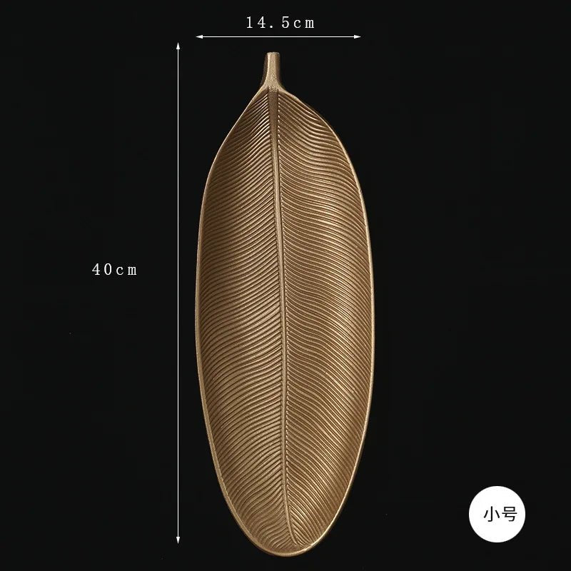 Bandeja Decorativa Nórdica em Forma de frutas e folha - achatudostore