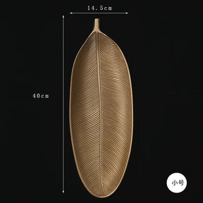 Bandeja Decorativa Nórdica em Forma de frutas e folha - achatudostore