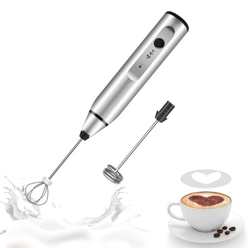 Batedor elétrico portátil para Leite, café, misturar alimentos - achatudostore
