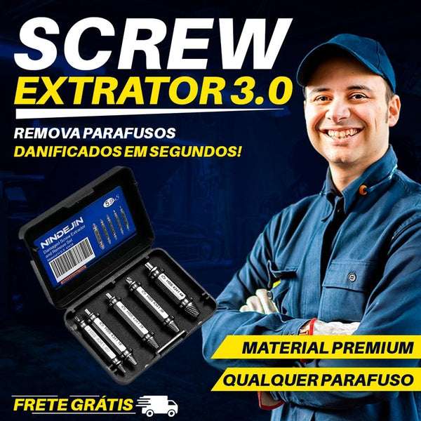Broca Extrator 3.0 - Broca Extratora de Parafusos - Kit com 5 unidades - achatudostore