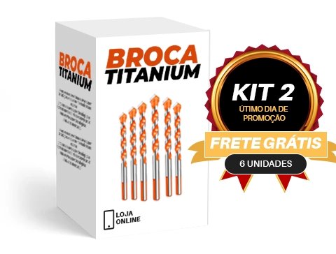 Broca Titanium - Broca Multifuncional Ultra Resistente - achatudostore