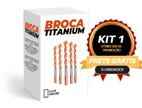 Broca Titanium - Broca Multifuncional Ultra Resistente - achatudostore