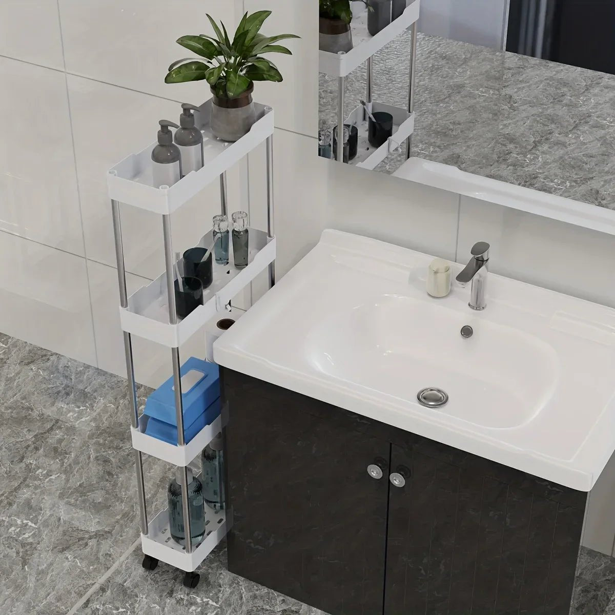 Carrinho de rolamento multifuncional com 3 ou 4 levels. - achatudostore