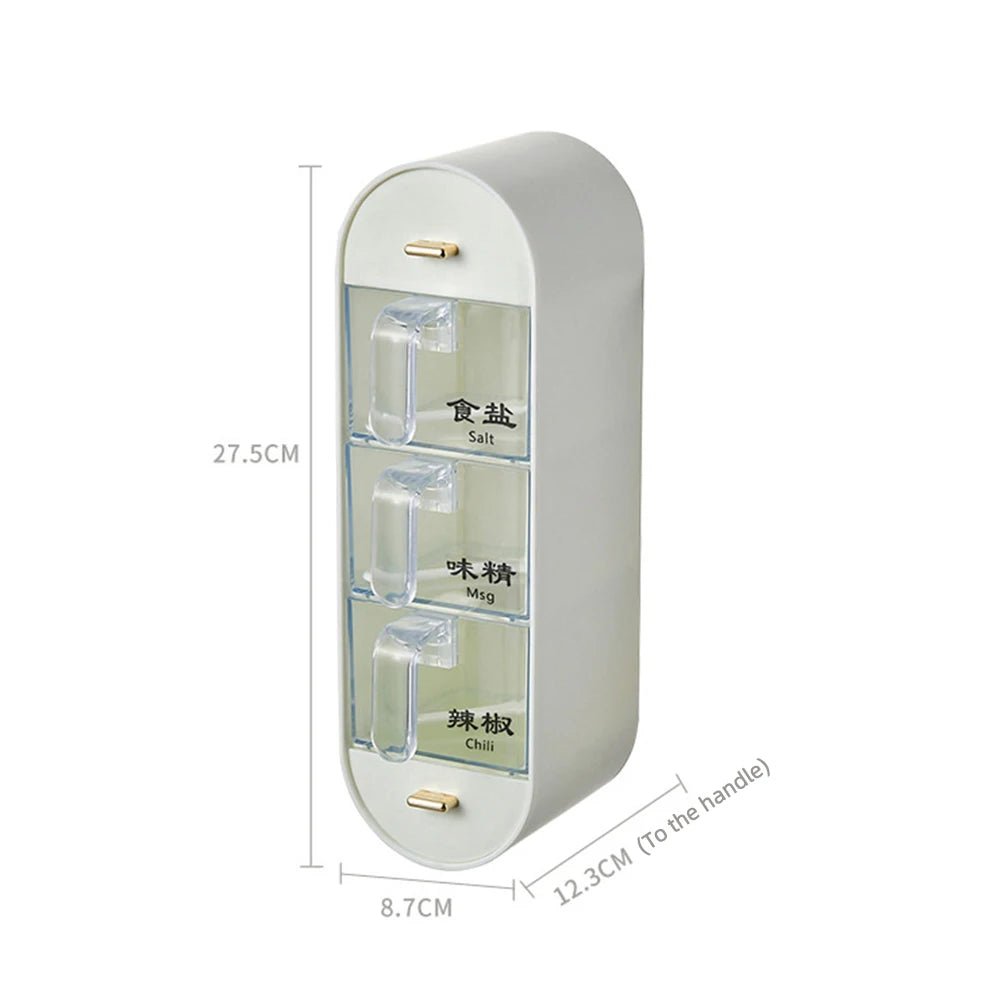 Compre 1 e Leve 2 - Porta-Tempero de Parede com 5 Compartimentos - achatudostore