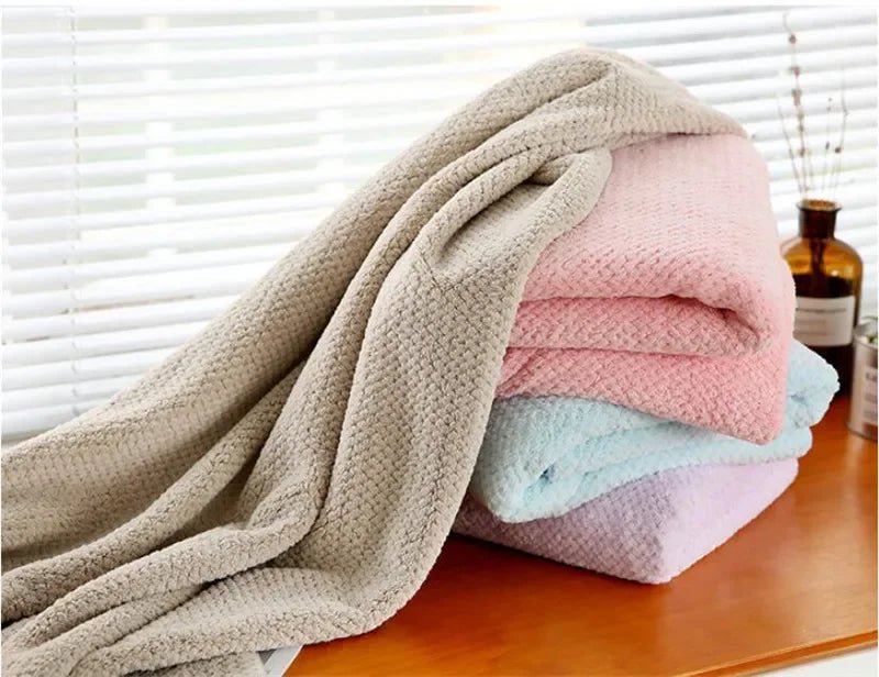 Conjunto de Toalhas em Microfibra Absorvente - Toalha de rosto e toalha de banho - achatudostore