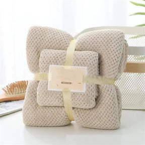 Conjunto de Toalhas em Microfibra Absorvente - Toalha de rosto e toalha de banho - achatudostore