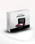 DigitalStation 4 em 1 Multifuncional - Carregador por Indução, Hora, Calendário e Temperatura - achatudostore