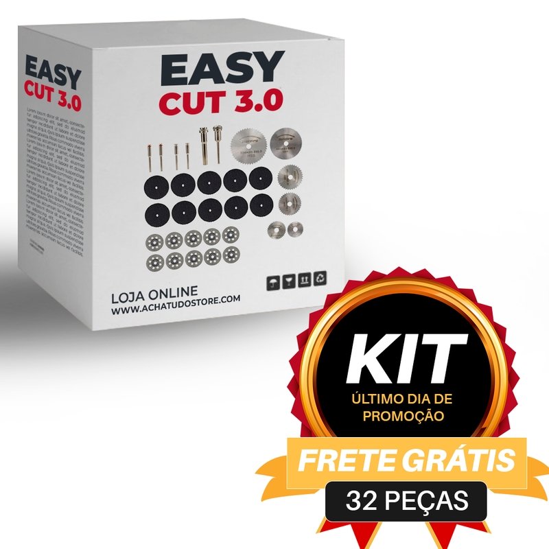 Easy Cut 3.0 - Kit discos para Furadeira 32 peças - achatudostore