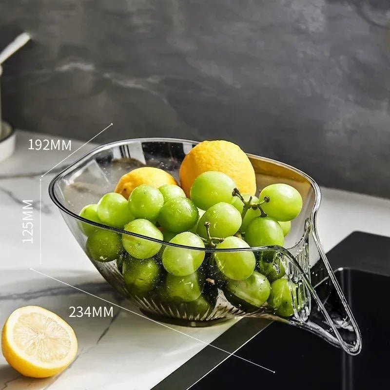 Escorredor de Frutas multifuncional com drenagem - Pague 1 e Leve 2 - achatudostore