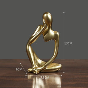 Escultura Decorativa Moderna O pensador - achatudostore