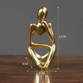 Escultura Decorativa Moderna O pensador - achatudostore