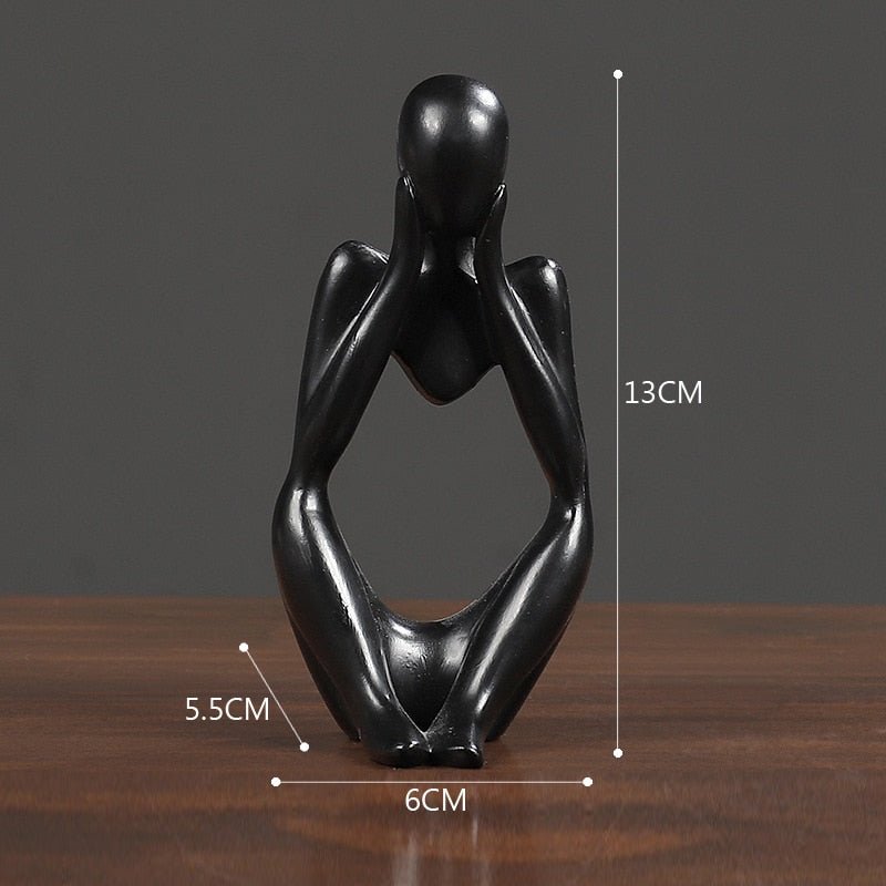 Escultura Decorativa Moderna O pensador - achatudostore